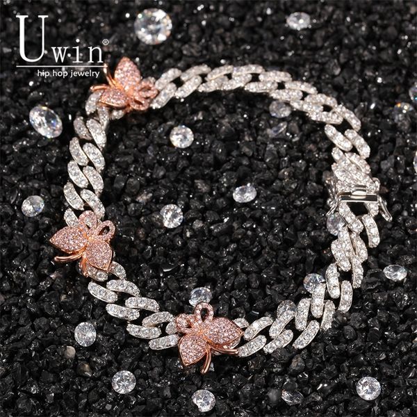 bangle uwin 9mm cuban bracelet with butterfly 9inch ankle mini butterfly pink cz punk miami link bling hip hop jewelry for gift 220831, Black
bangle uwin 9mm cuban bracelet with butterfly 9inch ankle mini butterfly pink cz punk miami link bling hip hop jewelry for gift 220831, Black