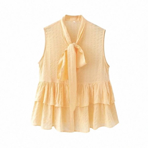 women's blouses & shirts women's blouses & shirts 2021 women fashion elegant yellow bow collar female chic ruffles hem sleeveless, White
women's blouses & shirts women's blouses & shirts 2021 women fashion elegant yellow bow collar female chic ruffles hem sleeveless, White