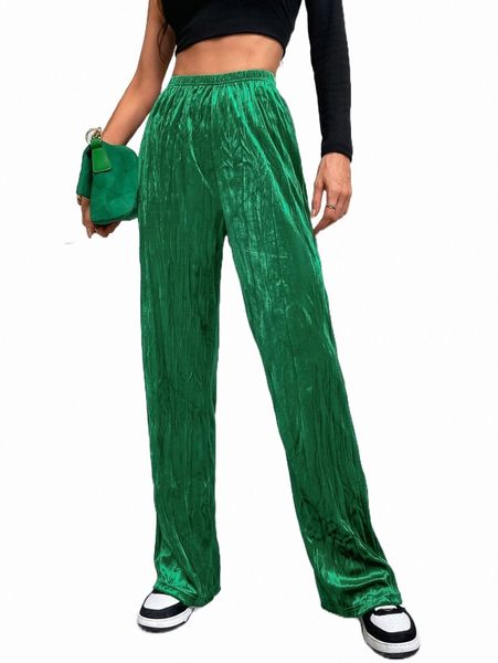 women's pants & capris high waist velvet wide leg pants o7wd#, Black;white 
women's pants & capris high waist velvet wide leg pants o7wd#, Black;white