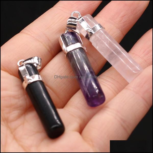pendant necklaces natural stone pendant cylinder column reiki healing chakra rose quartz amethysts point pendo charms fo dhseller2010 dhnys, Silver
pendant necklaces natural stone pendant cylinder column reiki healing chakra rose quartz amethysts point pendo charms fo dhseller2010 dhnys, Silver