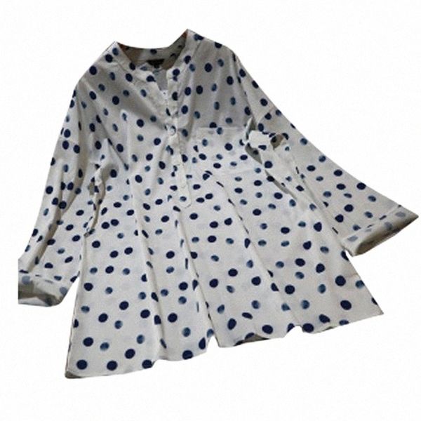 women's blouses & shirts sagace shirts women plus size print stand collar polka dot chiffon blouse long sleeve fashion casual turn-down, White
women's blouses & shirts sagace shirts women plus size print stand collar polka dot chiffon blouse long sleeve fashion casual turn-down, White