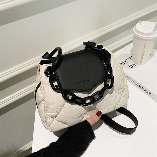 evening bags tote bag hit winter pu leather padded quilted women's designer handbag luxury brand chain shoulder crossbody 220831
evening bags tote bag hit winter pu leather padded quilted women's designer handbag luxury brand chain shoulder crossbody 220831