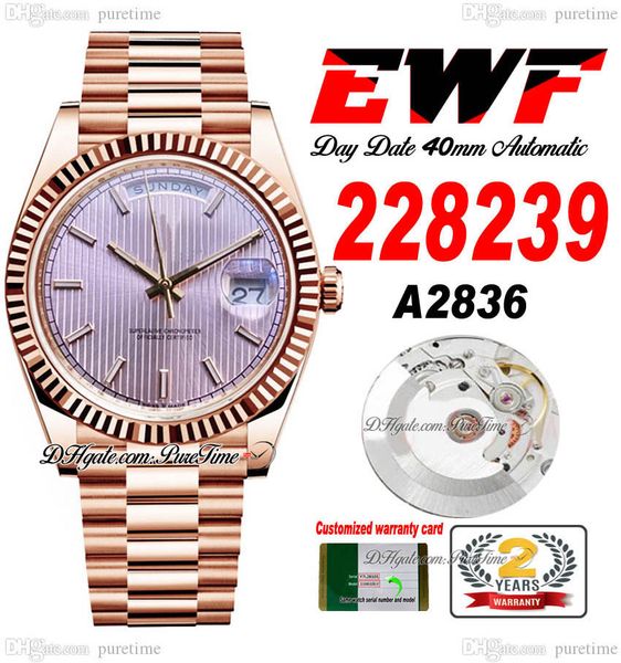 ewf day date 228235 a2836 automatic mens watch 40 rose gold fluted pink textured stick dial presidential bracelet same serial card super edi, Slivery;brown
ewf day date 228235 a2836 automatic mens watch 40 rose gold fluted pink textured stick dial presidential bracelet same serial card super edi, Slivery;brown