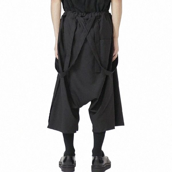 men's pants men's pants size customized plus casual cropped suspenders trousers loose dark black trousers. 17zv#
men's pants men's pants size customized plus casual cropped suspenders trousers loose dark black trousers. 17zv#