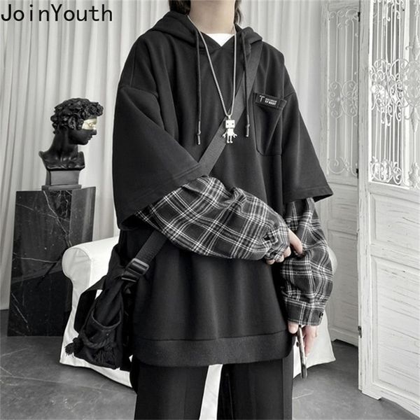 womens hoodies sweatshirts clothing fake two patchwork plaid hooded oversized korean y2k clothes for teens harajuku casual sweatshirt 22083, Black
womens hoodies sweatshirts clothing fake two patchwork plaid hooded oversized korean y2k clothes for teens harajuku casual sweatshirt 22083, Black