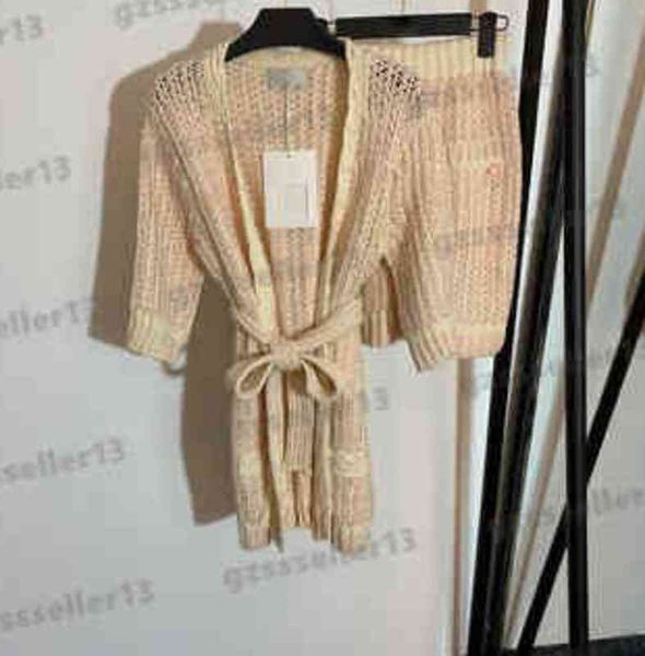 women two pieces dresses chl designer two-piece sets belt waist cutout knitted cardigan sweater and skirt suit 0912, White
women two pieces dresses chl designer two-piece sets belt waist cutout knitted cardigan sweater and skirt suit 0912, White