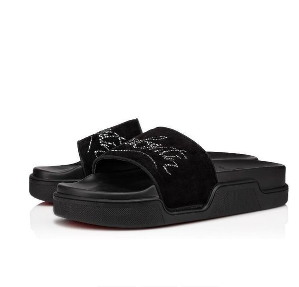 with box designer christians shoe summer slipper casual -style slides men spikes sandals flats studs ss pool fun slippers men 's flip f, Black
with box designer christians shoe summer slipper casual -style slides men spikes sandals flats studs ss pool fun slippers men 's flip f, Black