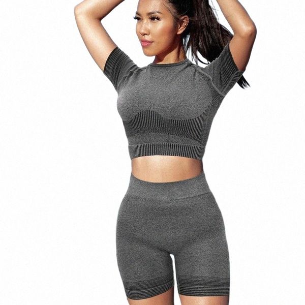 women's tracksuits women's tracksuits 2 pieces female yoga set short sleeve crop bra shorts summer sportwear women tracksuit ribbi, Gray
women's tracksuits women's tracksuits 2 pieces female yoga set short sleeve crop bra shorts summer sportwear women tracksuit ribbi, Gray