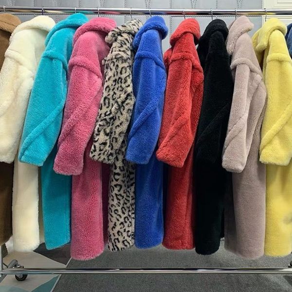 max wool coat women jacket designer long teddy coats thickened cardigan jackets quality, Black
max wool coat women jacket designer long teddy coats thickened cardigan jackets quality, Black