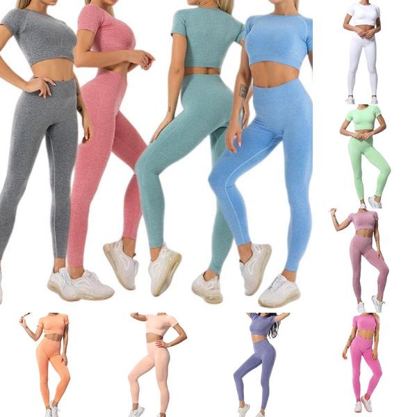 super stretch hip lift seamless breathable 2 piece sets yoga suit knitting short sleeve trousers women gymnasium stadium running indoor outd, White;black
super stretch hip lift seamless breathable 2 piece sets yoga suit knitting short sleeve trousers women gymnasium stadium running indoor outd, White;black