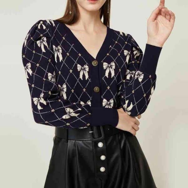 women's sweaters autumn bow pattern british temperament cardigan thick v-neck slim fit sweater women's knitting 9z2b, White;black
women's sweaters autumn bow pattern british temperament cardigan thick v-neck slim fit sweater women's knitting 9z2b, White;black