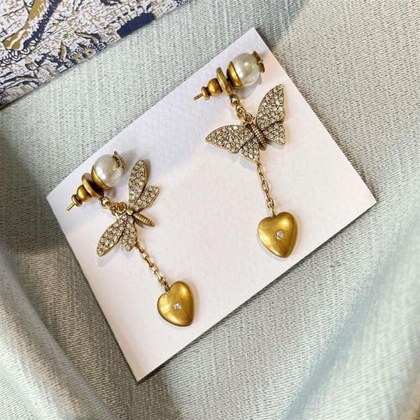 fashion designer butterfly dragonfly asymmetry dangle earrings vintage pearl eardrop stud for lady women party wedding lovers gift3093, Silver
fashion designer butterfly dragonfly asymmetry dangle earrings vintage pearl eardrop stud for lady women party wedding lovers gift3093, Silver