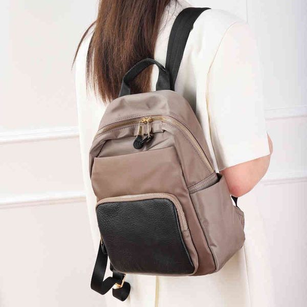school bags backpack women 2022 new fashion versatile oxford cloth with leather women's commute travel high-end lightweight 220831
school bags backpack women 2022 new fashion versatile oxford cloth with leather women's commute travel high-end lightweight 220831