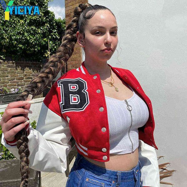 women's jackets letter print red color patchwork short bomber jacket women cropped baseball jacket for women autumn long sleeve loose j, Black;brown
women's jackets letter print red color patchwork short bomber jacket women cropped baseball jacket for women autumn long sleeve loose j, Black;brown