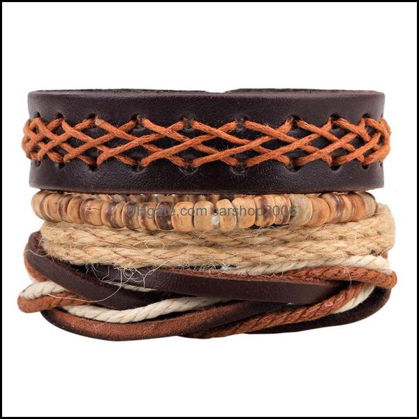 charm bracelets new fashion accessories anchor bead leather bracelets bangles 3/4 pcs 1 set mtilayer braided wristband bracelet men dhcdb, Golden;silver
charm bracelets new fashion accessories anchor bead leather bracelets bangles 3/4 pcs 1 set mtilayer braided wristband bracelet men dhcdb, Golden;silver
