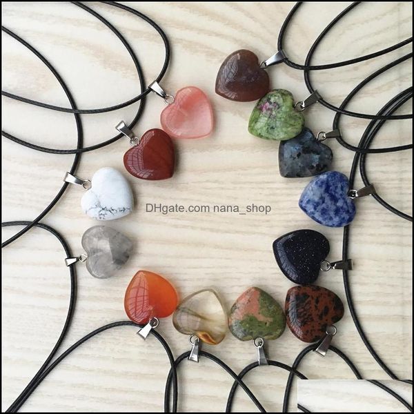 pendant necklaces heart reiki natural stones turquoise pink quartz charms pendant necklace for women men gift rope chain accessories dhnmy, Silver
pendant necklaces heart reiki natural stones turquoise pink quartz charms pendant necklace for women men gift rope chain accessories dhnmy, Silver