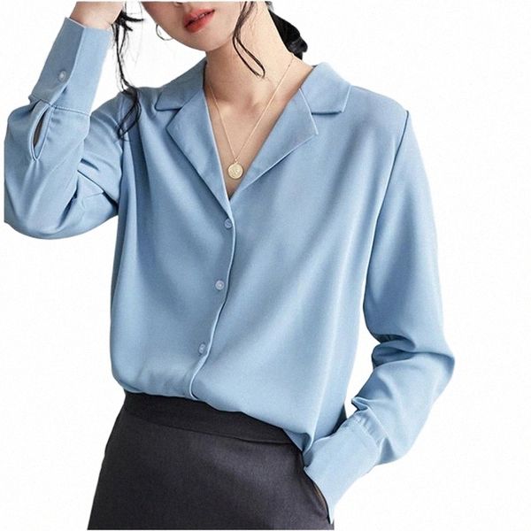 women's blouses & shirts office work chiffon blouse women long sleeve notched collar shirt female blue white ladies blusas casual high
women's blouses & shirts office work chiffon blouse women long sleeve notched collar shirt female blue white ladies blusas casual high