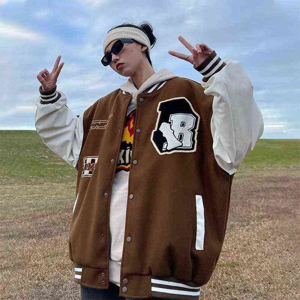 women's jackets women's jacket spring 2022 harajuku baseball cardigan for women bomber varsity jacket warm coat techwear y2k cloth, Black;brown
women's jackets women's jacket spring 2022 harajuku baseball cardigan for women bomber varsity jacket warm coat techwear y2k cloth, Black;brown