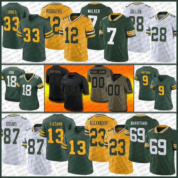 aaron rodgers jones jaire alexander football jersey aj dillon david bakhtiari romeo doubs allen lazard quay walker randall cobb rashan gary, Black;red
aaron rodgers jones jaire alexander football jersey aj dillon david bakhtiari romeo doubs allen lazard quay walker randall cobb rashan gary, Black;red