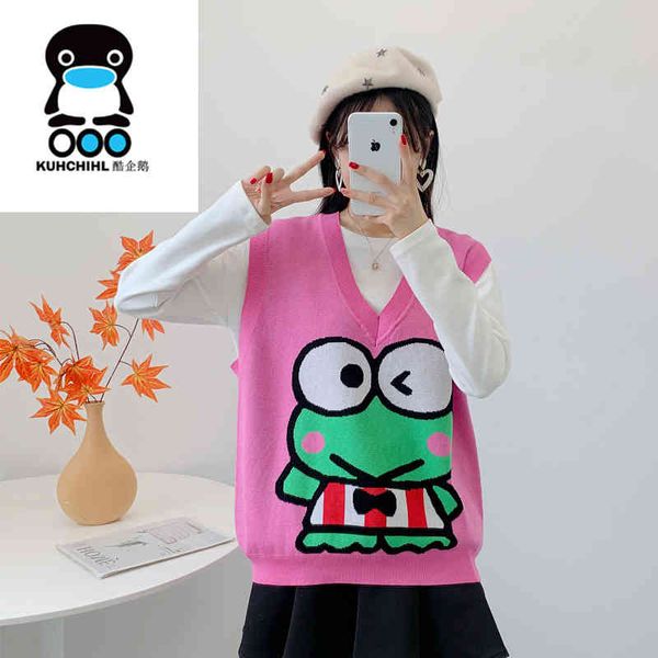 women's knits tees dayi pullover vest fresh and sweet loose v-neck cartoon versatile for wearing 9ig2, White
women's knits tees dayi pullover vest fresh and sweet loose v-neck cartoon versatile for wearing 9ig2, White