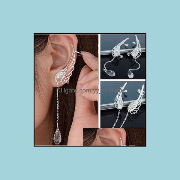 clip-on screw back clip on earrings screw charm elegant angel wing crystal ear stud cuff ears cuffing drop delivery 2021 je yydhhome dh4ea, Silver
clip-on screw back clip on earrings screw charm elegant angel wing crystal ear stud cuff ears cuffing drop delivery 2021 je yydhhome dh4ea, Silver