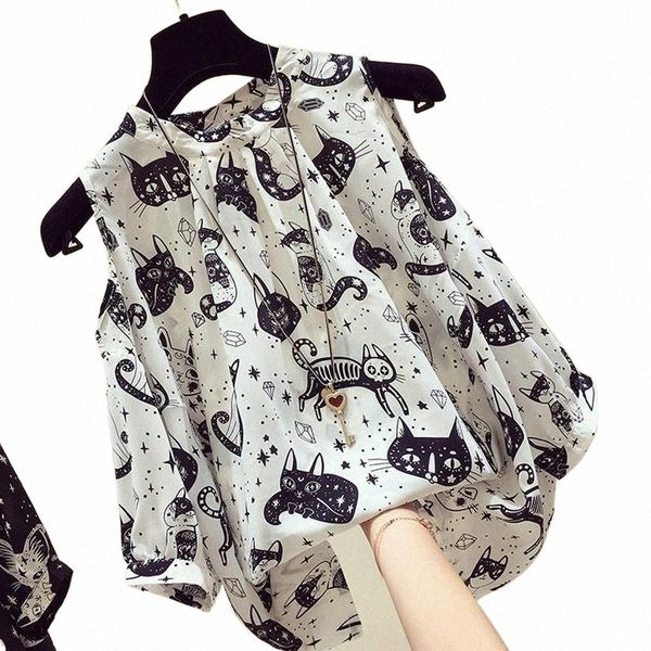 women's blouses & shirts floral chiffon blouse women's short sleeve 2021 spring and summer korean style loose v-neck westernized b, White
women's blouses & shirts floral chiffon blouse women's short sleeve 2021 spring and summer korean style loose v-neck westernized b, White