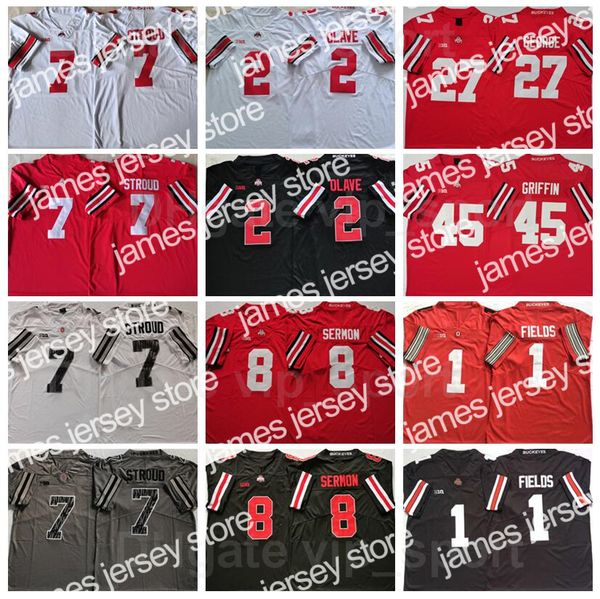 american college football wear college ohio state buckeyes football 2 chris olave jersey 7 cj stroud 8 trey sermon 1 justin fields 27 eddie, Black
american college football wear college ohio state buckeyes football 2 chris olave jersey 7 cj stroud 8 trey sermon 1 justin fields 27 eddie, Black
