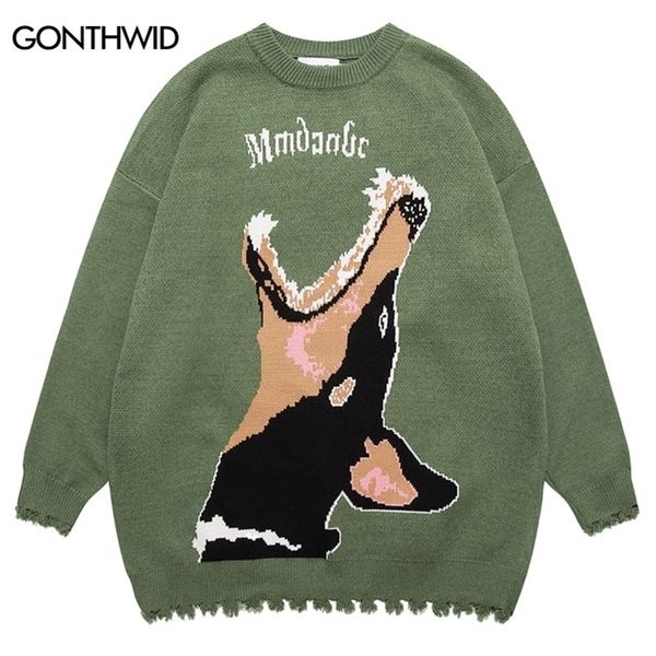 men's sweaters hip hop knitted sweater mens harajuku doberman jumpers sweaters streetwear autumn winter fashion casual pullovers couple, White;black
men's sweaters hip hop knitted sweater mens harajuku doberman jumpers sweaters streetwear autumn winter fashion casual pullovers couple, White;black