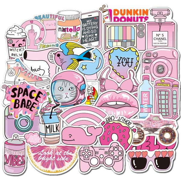50pcs pink vsco stickers skate accessories waterproof vinly sticker for skateboard lapluggage phone case car decals party decor
50pcs pink vsco stickers skate accessories waterproof vinly sticker for skateboard lapluggage phone case car decals party decor