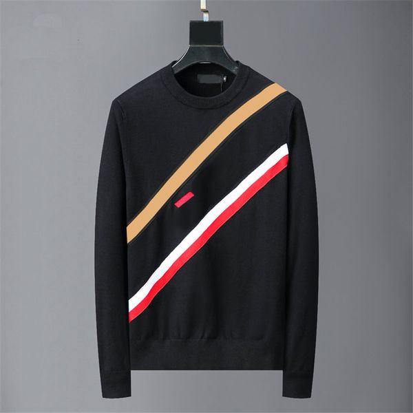 classic letter striped pullover sweaters autumn winter long sleeve sweatshirt round neck knitted sweater, White;black
classic letter striped pullover sweaters autumn winter long sleeve sweatshirt round neck knitted sweater, White;black