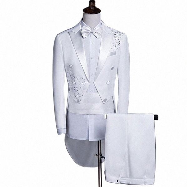 men's suits & blazers men's suits & blazers sparkly rhinestones white suit formal magician swallowtail performance costumes host s, White;black
men's suits & blazers men's suits & blazers sparkly rhinestones white suit formal magician swallowtail performance costumes host s, White;black