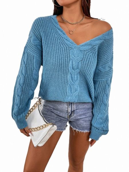 women's sweaters cable knit drop shoulder sweater 41z8#, White;black
women's sweaters cable knit drop shoulder sweater 41z8#, White;black