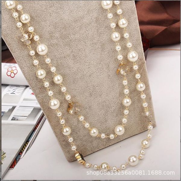 pendant necklaces sweater chain length fall and winter versatile korean rose gold plated double-layer pearl necklace women's clothing p, Silver
pendant necklaces sweater chain length fall and winter versatile korean rose gold plated double-layer pearl necklace women's clothing p, Silver