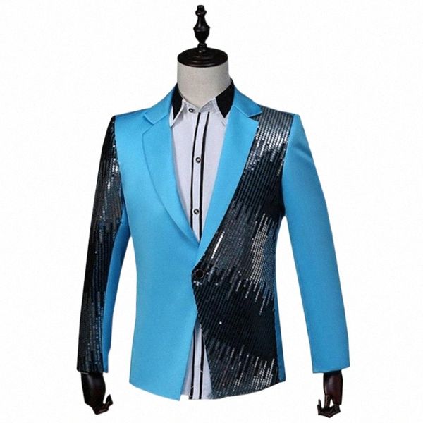 men's suits & blazers men's suits & blazers plyesxale sequin blazer men 2021 loose man jacket purple red punk nightclub dj stage s, White;black
men's suits & blazers men's suits & blazers plyesxale sequin blazer men 2021 loose man jacket purple red punk nightclub dj stage s, White;black