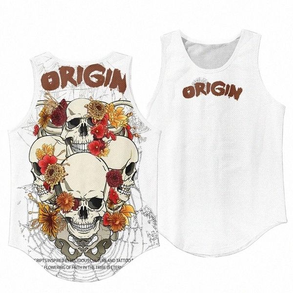men' tank men' tank men workout gym white skull and floral print sleeveless sportswear shirt stringer fashion clothing fitness, White;black
men' tank men' tank men workout gym white skull and floral print sleeveless sportswear shirt stringer fashion clothing fitness, White;black