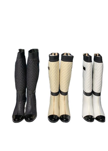 10a original quality patent leather calfskin tall boots with box luxury designer boots fashion monochrome light color winter warm large size, Black
10a original quality patent leather calfskin tall boots with box luxury designer boots fashion monochrome light color winter warm large size, Black