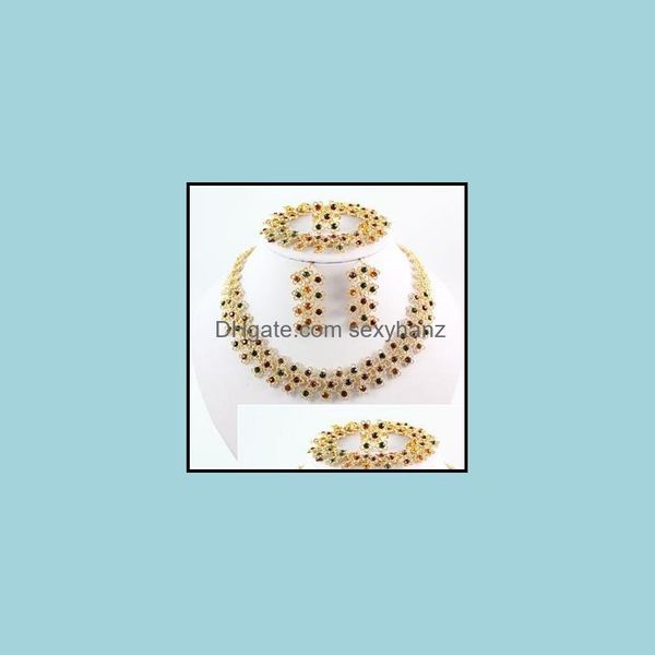 wedding jewelry sets brand new fashion unique design 18k gold plated colorf crystal statement necklace bracelet earring ring sexyhanz dhg6f, Slivery;golden
wedding jewelry sets brand new fashion unique design 18k gold plated colorf crystal statement necklace bracelet earring ring sexyhanz dhg6f, Slivery;golden
