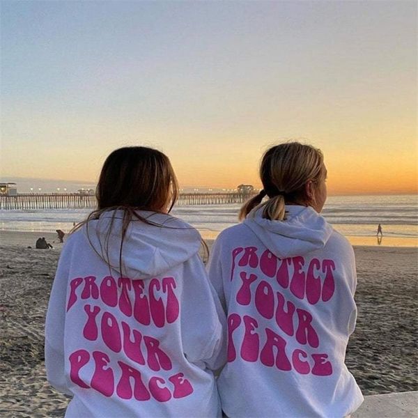 women's hoodies sweatshirts oversized hip hop sweatshirt protect your peace graphic harajuku streetwear autumn pullover 220831, Black
women's hoodies sweatshirts oversized hip hop sweatshirt protect your peace graphic harajuku streetwear autumn pullover 220831, Black