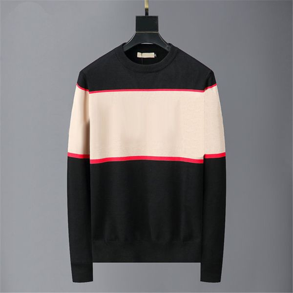 classic color striped sweaters men long sleeve plush pullover designer wool sweatshirts thick warm soft coats, White;black
classic color striped sweaters men long sleeve plush pullover designer wool sweatshirts thick warm soft coats, White;black