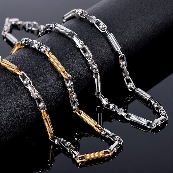 bangle gold plated silver color mens necklaces 5mm thick stainless steel chain choker necklace masculine male jewelry gifts for him 220831, Black
bangle gold plated silver color mens necklaces 5mm thick stainless steel chain choker necklace masculine male jewelry gifts for him 220831, Black