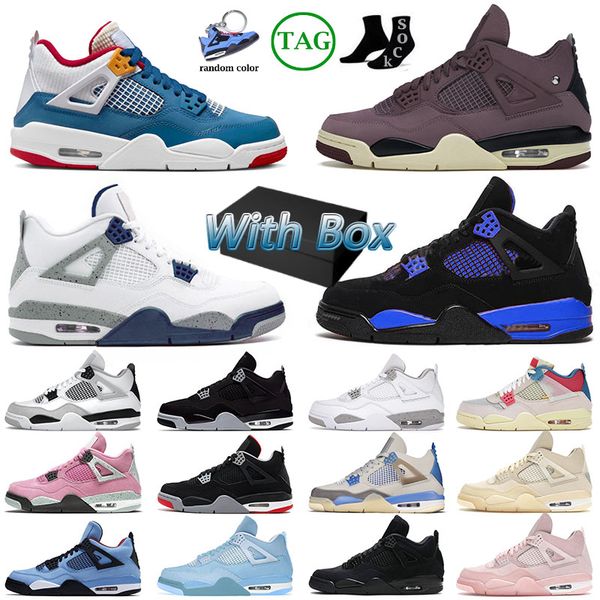 with box jumpman 4 4s basketball shoes for mens womens big size 13 sb bred violet ore messy room military black cat cactus jack university b, White;red
with box jumpman 4 4s basketball shoes for mens womens big size 13 sb bred violet ore messy room military black cat cactus jack university b, White;red