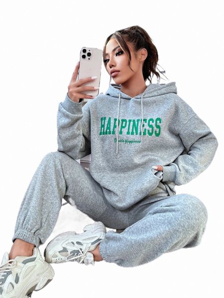 two piece dress letter graphic drop shoulder drawstring hoodie & sweatpants a0d7#, White
two piece dress letter graphic drop shoulder drawstring hoodie & sweatpants a0d7#, White