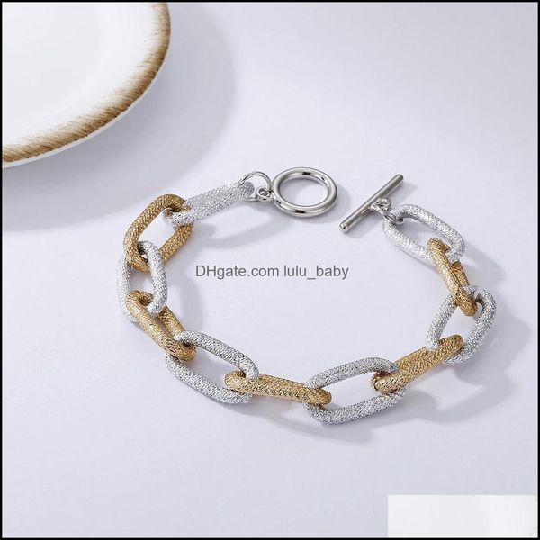 link chain vintage matte gold sier color assorted link chain bracelet for women gifts friends jewelry wholesale drop delivery 2021 b dh28c, Black
link chain vintage matte gold sier color assorted link chain bracelet for women gifts friends jewelry wholesale drop delivery 2021 b dh28c, Black