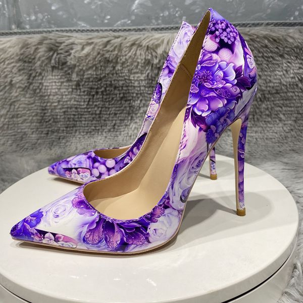 purple flowers print women shoes brand red bottoms patent pointed toe high heel party dress shoe elegant ladies red sole stiletto pumps plus, Black
purple flowers print women shoes brand red bottoms patent pointed toe high heel party dress shoe elegant ladies red sole stiletto pumps plus, Black