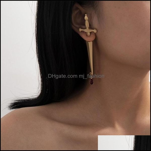 stud s2408 europe fashion jewelry single piece long sword stud earring cool hip-hop red drop cross earrings 143c3 delivery 2 mjfashion dhtgu, Golden;silver
stud s2408 europe fashion jewelry single piece long sword stud earring cool hip-hop red drop cross earrings 143c3 delivery 2 mjfashion dhtgu, Golden;silver
