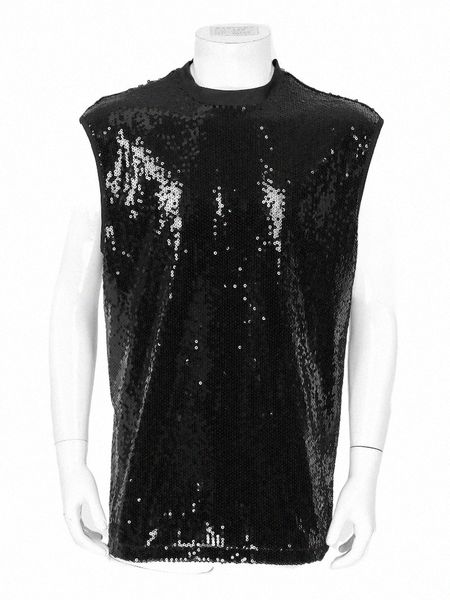men' tank men' tank men stylish sparkling sequins sleeveless t-shirt male crew neck invisible zipper vest party disco nightclu, White;black
men' tank men' tank men stylish sparkling sequins sleeveless t-shirt male crew neck invisible zipper vest party disco nightclu, White;black