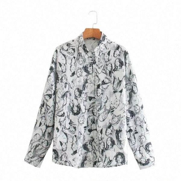 women's blouses & shirts women beauty printing long sleeve shirt female turndown collar loose blouse casual lady blusas s8168 women�, White
women's blouses & shirts women beauty printing long sleeve shirt female turndown collar loose blouse casual lady blusas s8168 women�, White