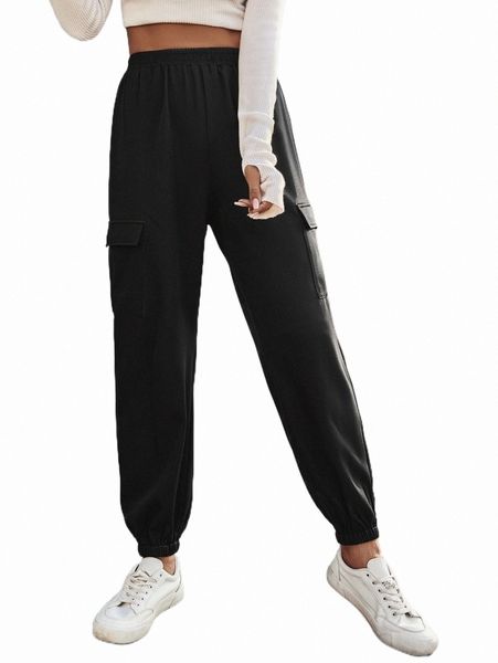 women's pants & capris flap pocket elastic waist cargo pants g9tg#, Black;white
women's pants & capris flap pocket elastic waist cargo pants g9tg#, Black;white