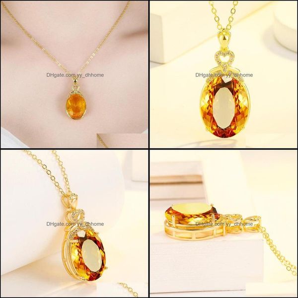 pendant necklaces luxury 18k gold necklaces citrine gemstone pendant necklace for women fashion jewelry christmas gift oval yydhhome dhdlk, Silver
pendant necklaces luxury 18k gold necklaces citrine gemstone pendant necklace for women fashion jewelry christmas gift oval yydhhome dhdlk, Silver