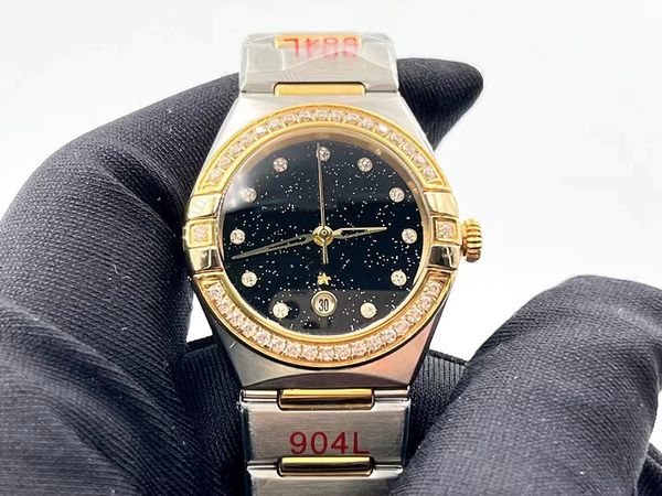 27mm ladies quartz watch dial 5a diamond super water resistant sapphire glass constellation casual watch, Slivery;brown
27mm ladies quartz watch dial 5a diamond super water resistant sapphire glass constellation casual watch, Slivery;brown